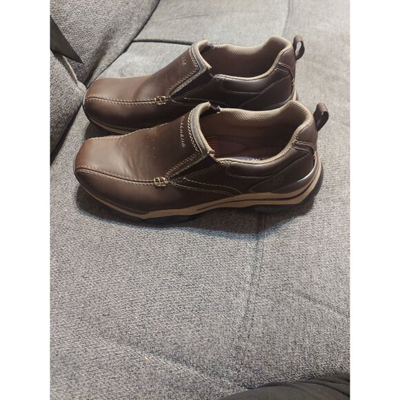 Skechers Men's Rovato-Venten Loafer Dkbr 65415.Men size 9 Dress Shoes Brown - Picture 4 of 12